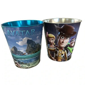 Disney Avatar The Way of Water Pixar Toy Story 4 AMC Theaters Tin Popcorn Bucket